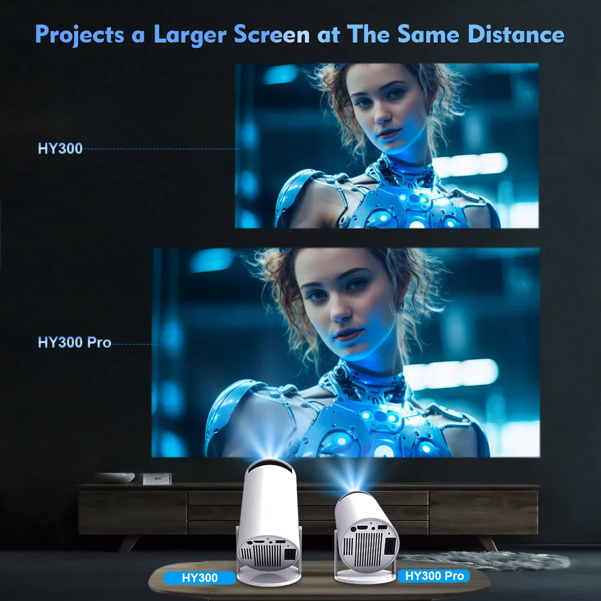 Projecteur Wi-Fi HDMI 4K HD
