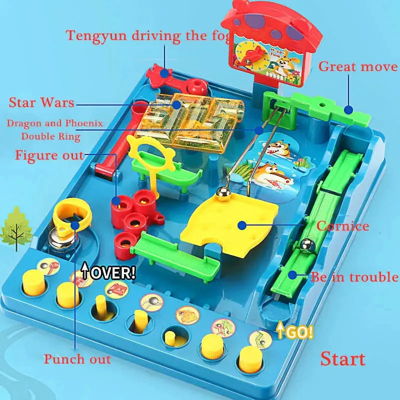 Children Intellectual Table Games Toys Water Park Maze Adventure Challenge Board Games Parent-child Interaction Gift for Kids